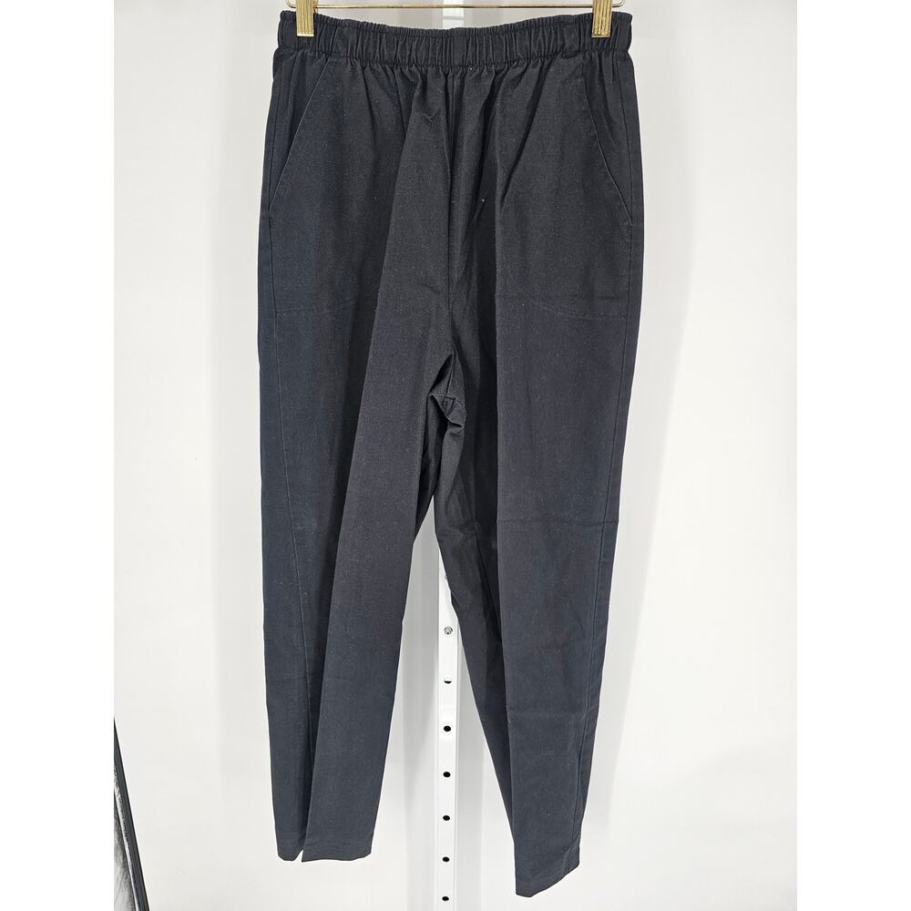 Act III Women's Black High Rise Blended Fiber Elastic Waist Casual Pant Size 14